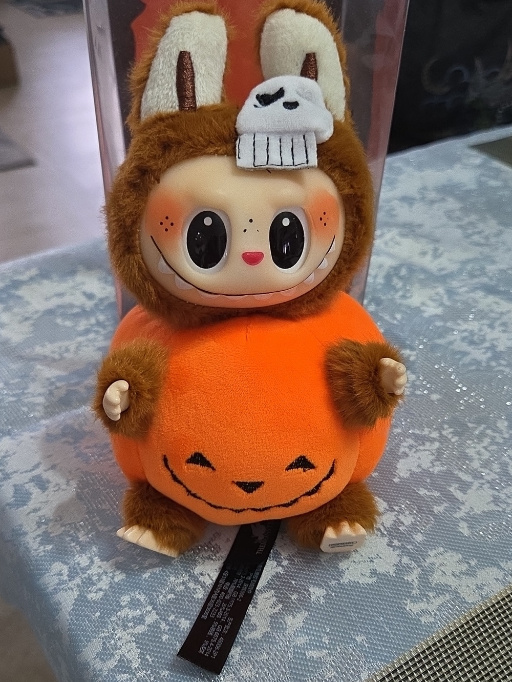 Halloween Plush Pumpkin Character - Orange & Brown